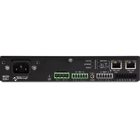 Powersoft Mezzo 322A-PLUS 320W/2-channel Compact Amplifier with DSP and AES67