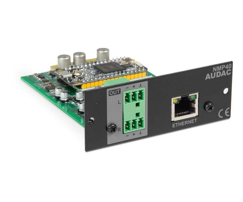 Module Sourcecon de diffusion audio Audac NMP40