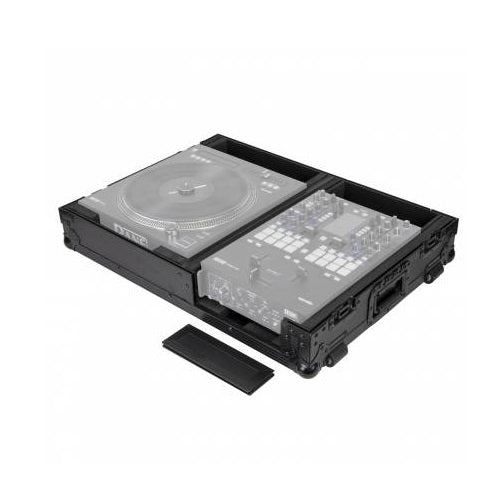Odyssey FZ1RA1272WBL Black Label Series Compact DJ Battle Coffin for Rane Seventy-Two Mixer & Rane Twelve Controller - Red One Music