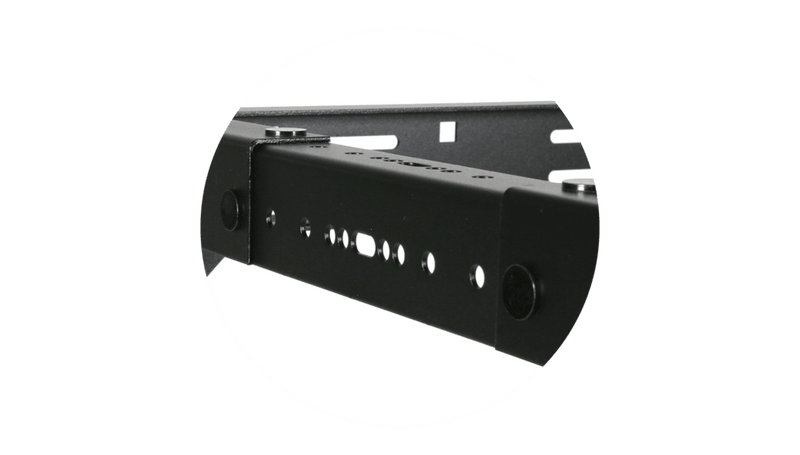 Caymon OPR306A/B Rack à cadre ouvert réglable en profondeur 19" pour 6 unités