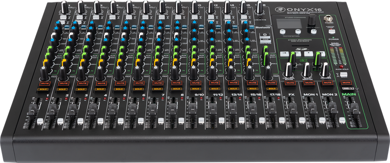 Mackie ONYX16 16-Channel Premium Analog Mixer With Multitrack USB
