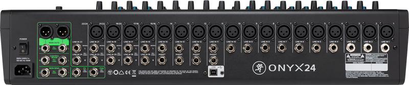 Mackie ONYX24 Table de mixage analogique haut de gamme 24 canaux avec USB multipiste