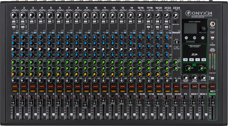 Mackie ONYX24 Table de mixage analogique haut de gamme 24 canaux avec USB multipiste