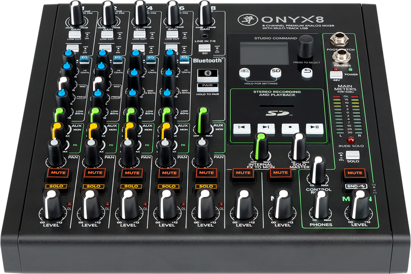 Mackie ONYX8 8-Channel Premium Analog Mixer With Multitrack USB