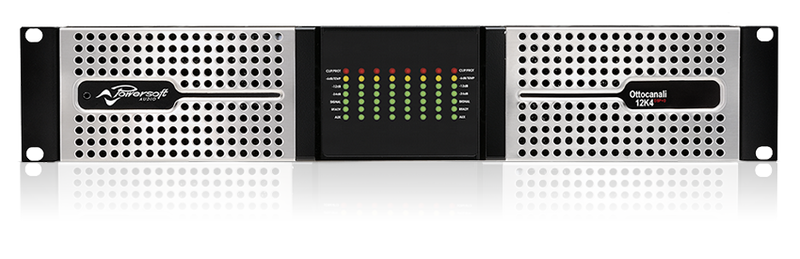 Powersoft OTTOCANALI 12K4 DSP+D Up to 12 kW for powering Lo-Z and Hi-Z transducers - Red One Music