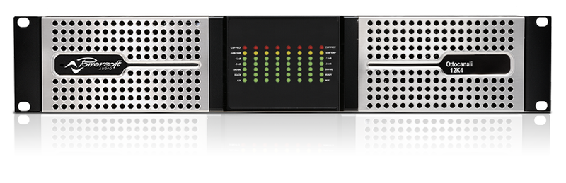 Powersoft OTTOCANALI 12K4 Up to 12 kW for powering Lo-Z and Hi-Z transducers - Red One Music