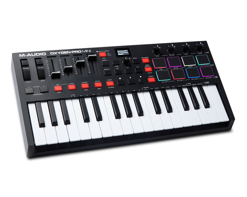 M-Audio OXYGEN PRO MINI Contrôleur MIDI USB 32 mini-touches