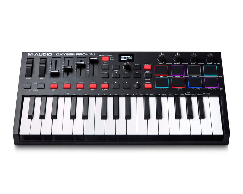 M-Audio OXYGEN PRO MINI Contrôleur MIDI USB 32 mini-touches