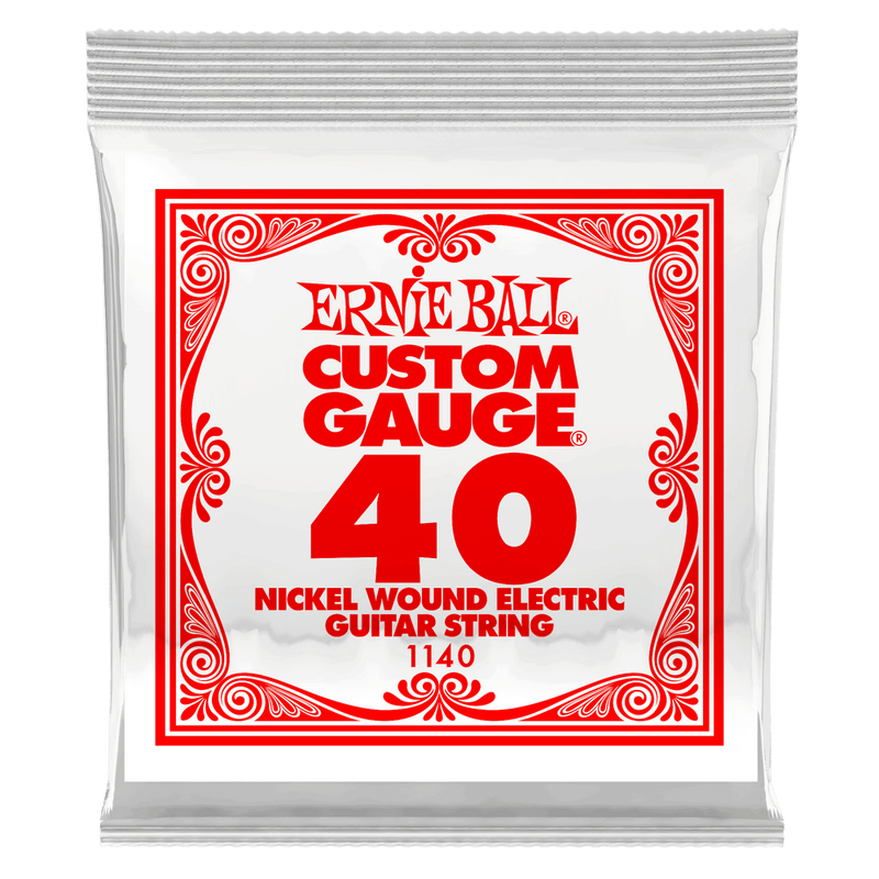 Ernie Ball 1140EB Nickel Wound Electric Custom Gauge Electric Guitar String - 0.040
