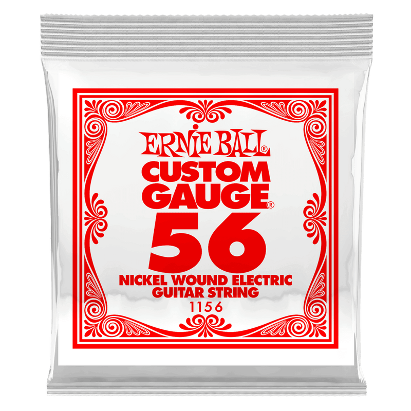 Ernie Ball 1156EB Nickel Wound Electric Custom Gauge Electric Guitar String - 0.056