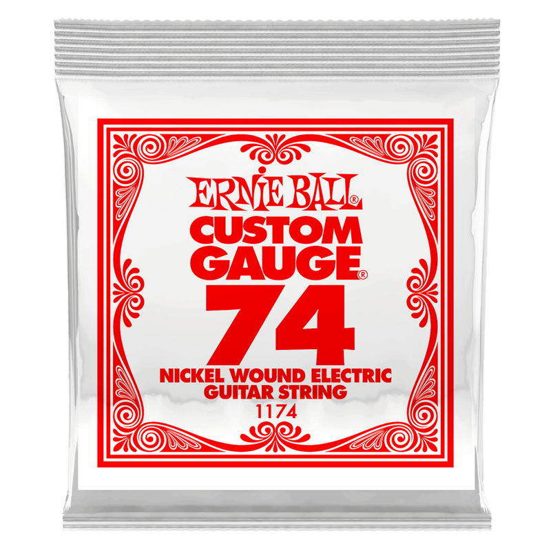 Ernie Ball 1174EB 3-Pack Nickel Wound Electric Custom Gauge Electric Guitar Strings - 0.074