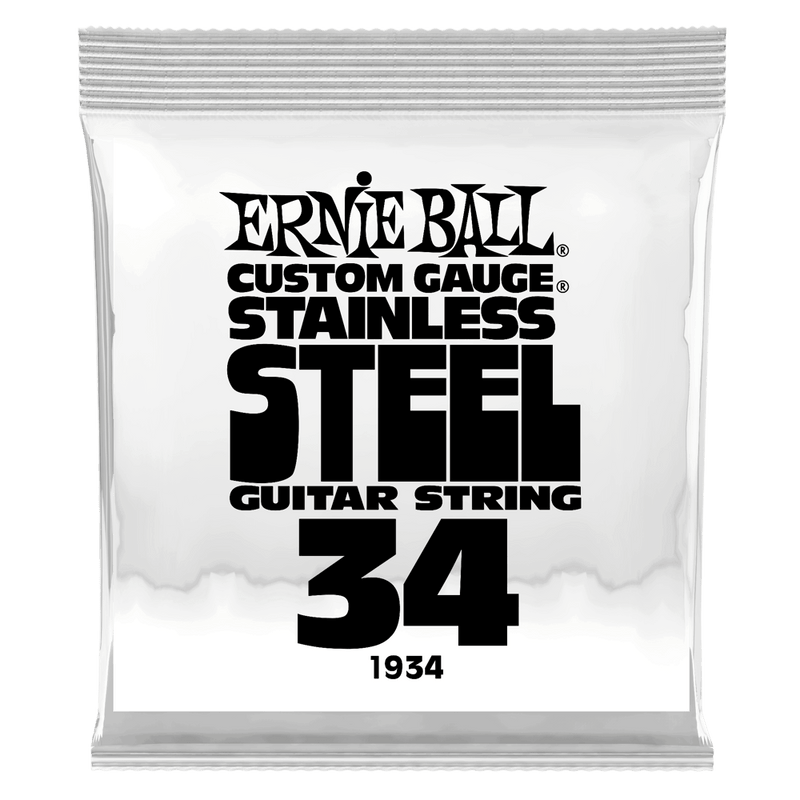 Ernie Ball 1934EB Custom Gauge Stainless Steel Wound Electric Guitar String - 0.034