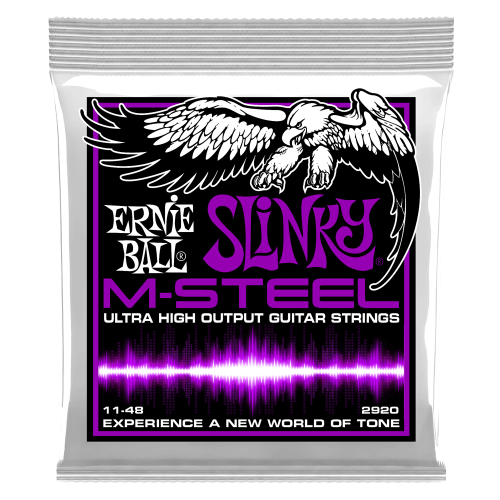 Ernie Ball 2920Eb M-Steel Slinky Electric Guitar Strings 6-String Set 011 - 048 - Red One Music