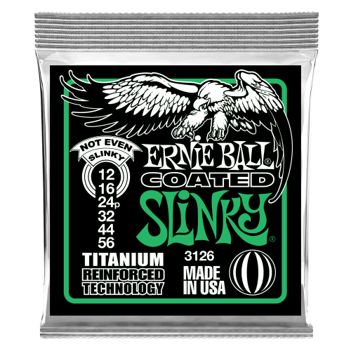 Ernie Ball Coated Slinky 3126Eb Electric Guitar 6 String Set 012 - 056 - Red One Music
