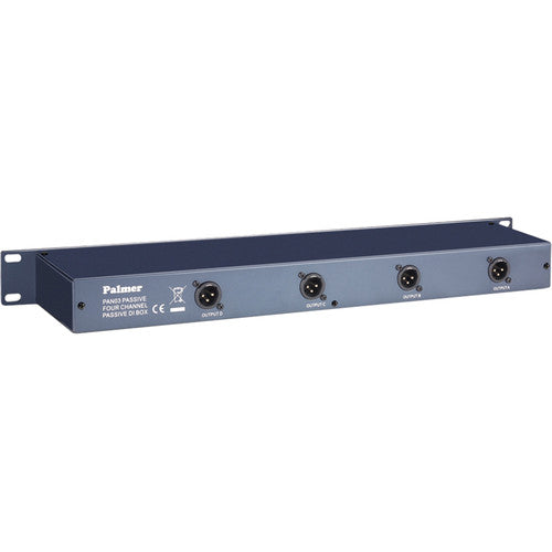 Palmer PAL-PAN03PASS 19" 4-Channel Passive DI Box