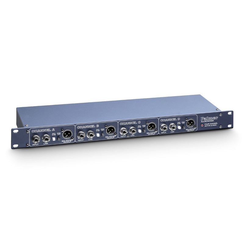 Palmer PAL-PAN03 19" 4-Channel Powered DI Box