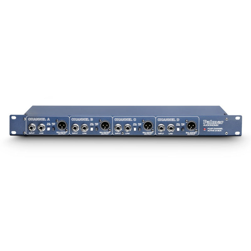 Palmer PAL-PAN03 19" 4-Channel Powered DI Box
