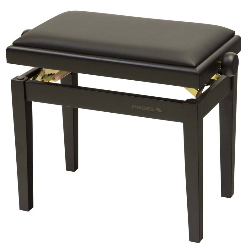 Proel Height Adjustable Wooden Bench - Black Matte