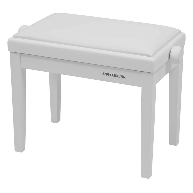 Proel Height Adjustable Wooden Bench - White Matte