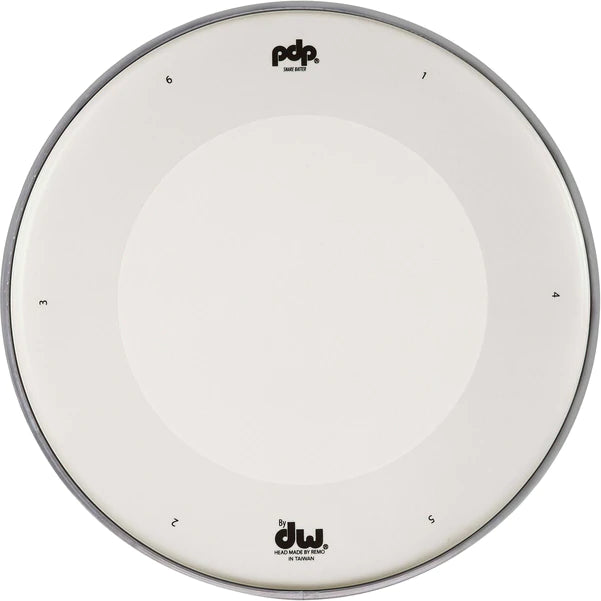 PDP PDACDH12WCDRY Coated Snare Batter Dry Head (White) - 12"