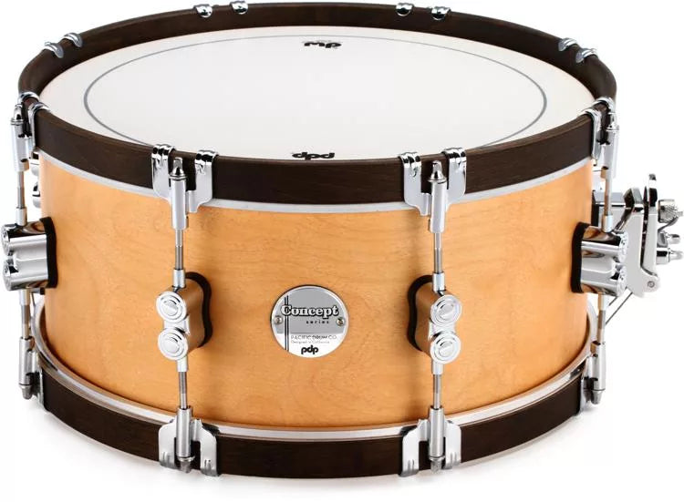 PDP PDCC6514SSNW Concept Maple Classic Snare Drum (Natural Stain) - 6.5" x 14"