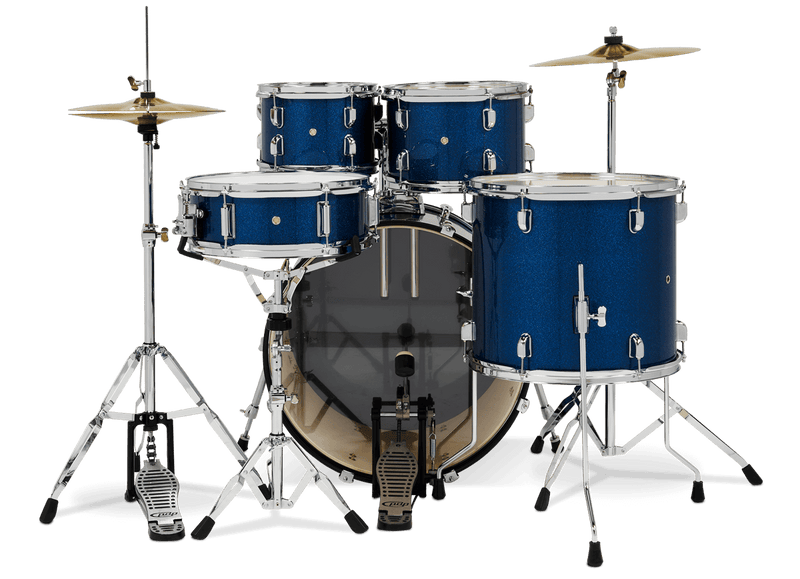 PDP PDCE2215KTRB Center Stage 5-Piece Complete Drum Set (Royal Blue Sparkle)