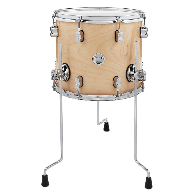 PDP PDCM1214TTNA Concept Maple Lacquer Floor Tom (Natural Lacquer) - 12" x 14"
