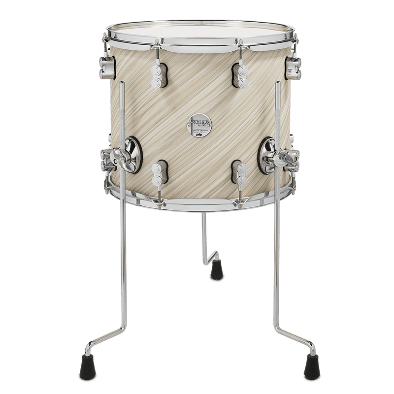 PDP PDCM1214TTTI Concept Maple Finish Ply Floor Tom (Twisted Ivory) - 12" x 14"