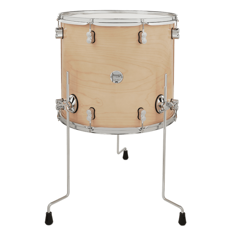 PDP PDCM1618TTNA Concept Maple Lacquer Floor Tom (Natural Lacquer) - 16" x 18"