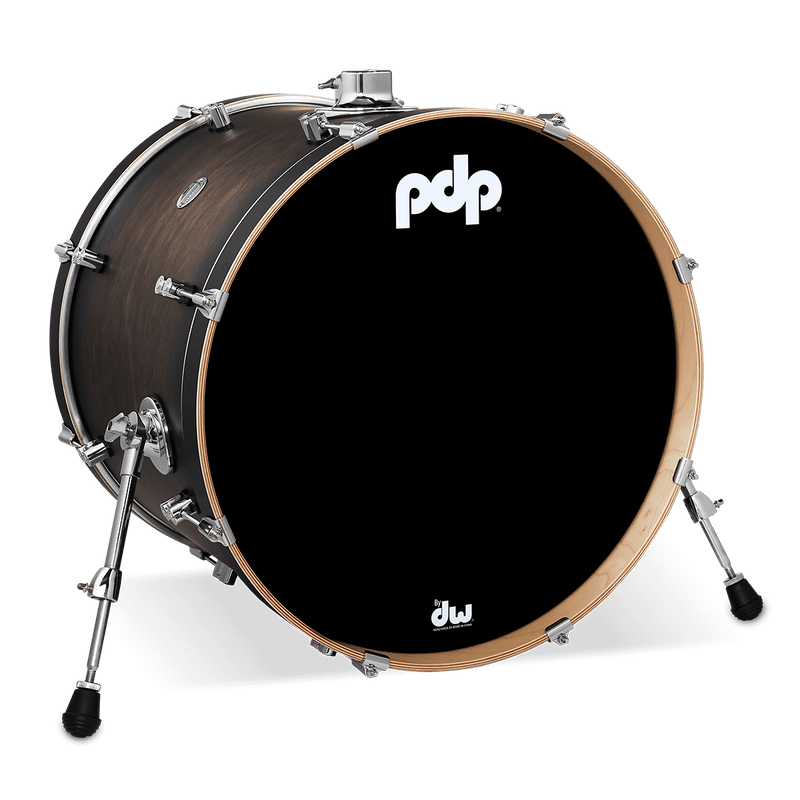 PDP PDCM1822KKSCB Concept Maple Lacquer Grosse caisse 18" x 22" - Charcoal Burst satiné