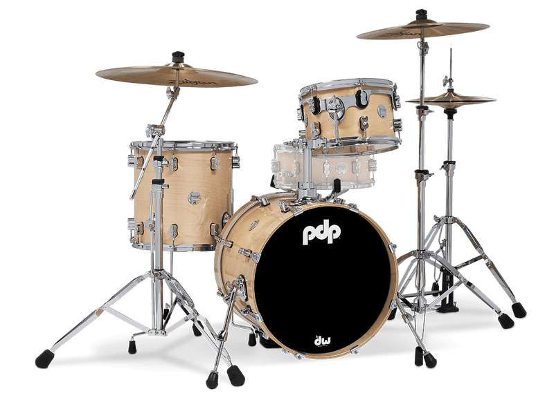 PDP PDCM18BPNA Concept Maple 3-Piece Bop Shell Pack Lacquer Finish (Natural Lacquer)
