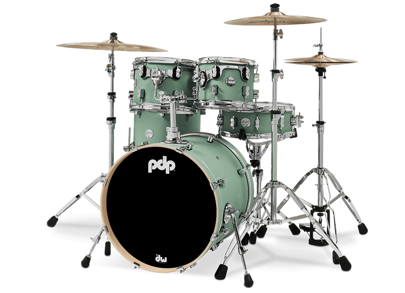 PDP PDCM20FNSF Concept Maple 4-Piece Fusion Shell Pack Finish Ply (Satin Seafoam)