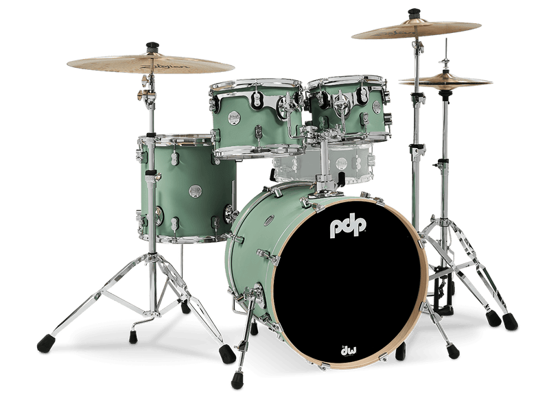 PDP PDCM20FNSF Concept Maple 4-Piece Fusion Shell Pack Finish Ply (Satin Seafoam)