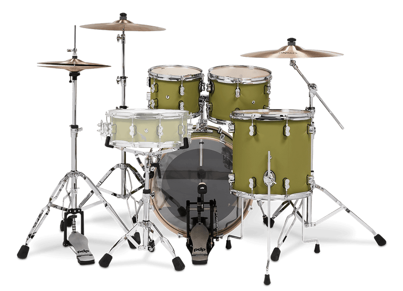 PDP PDCM20FNSO Concept Maple 4-Piece Fusion Shell Pack Finish Ply (Satin Olive)