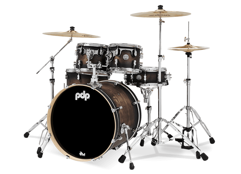 PDP PDCM2215SCB Concept Maple 5-Piece Shell Pack Lacquer Finish (Charcoal Burst)