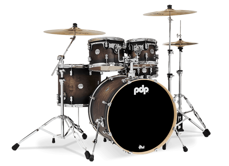 PDP PDCM2215SCB Concept Maple 5-Piece Shell Pack Lacquer Finish (Charcoal Burst)