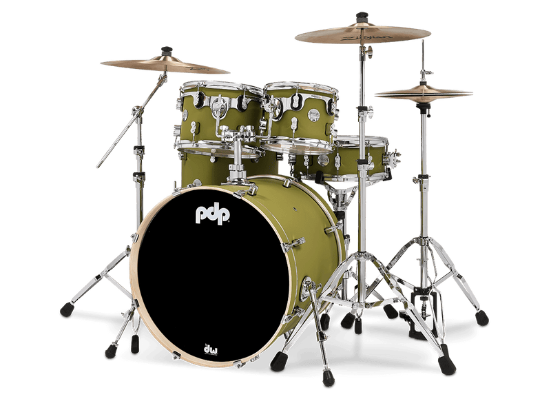 PDP PDCM2215SO Concept Maple 5-Piece Shell Pack Finish Ply (Satin Olive)