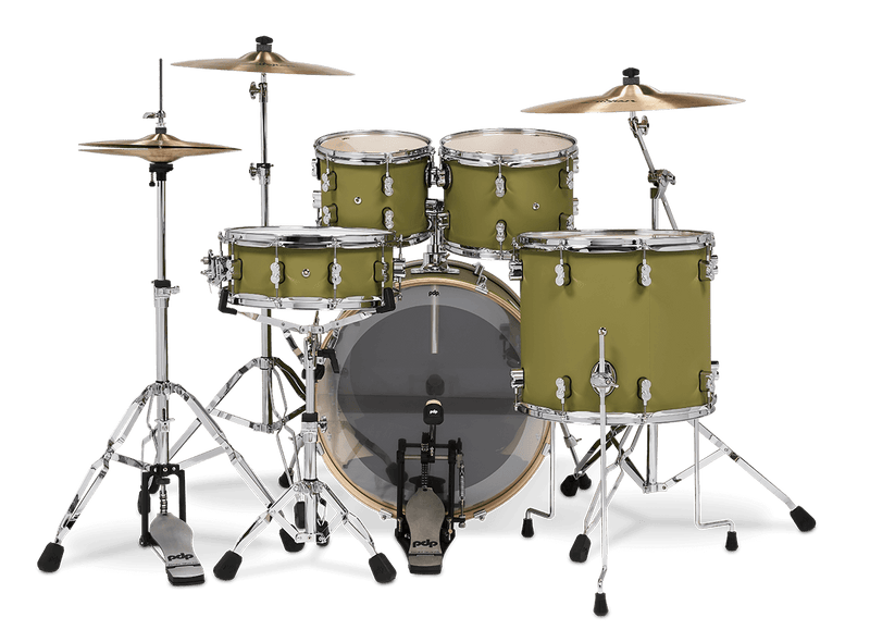 PDP PDCM2215SO Concept Maple 5-Piece Shell Pack Finish Ply (Satin Olive)