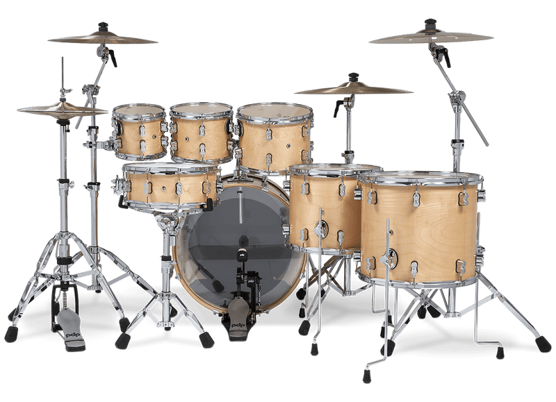 PDP PDCM2217NA Concept Maple 7-Piece Shell Pack Lacquer Finish (Natural Lacquer)