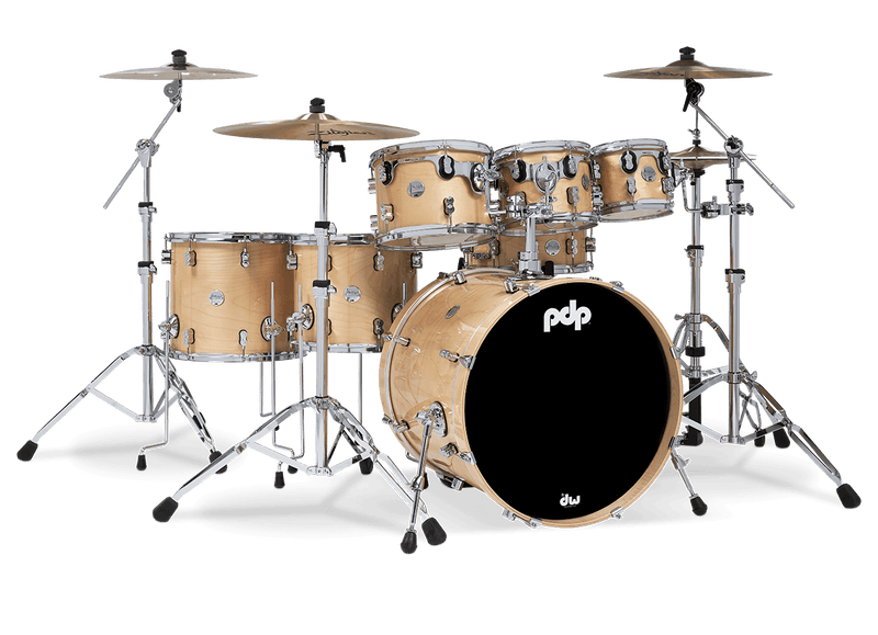 PDP PDCM2217NA Concept Maple 7-Piece Shell Pack Lacquer Finish (Natural Lacquer)