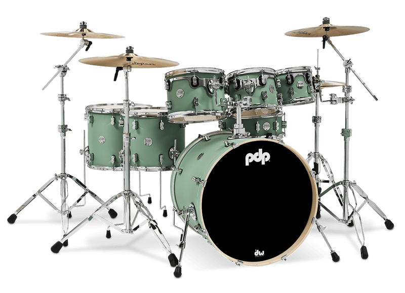 PDP PDCM2217SF Concept Maple 7-Piece Shell Pack Finish Ply (Satin Seafoam)
