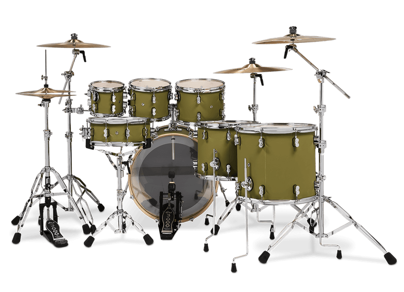 PDP PDCM2217SO Concept Maple 7-Piece Shell Pack Finish Ply (Satin Olive)