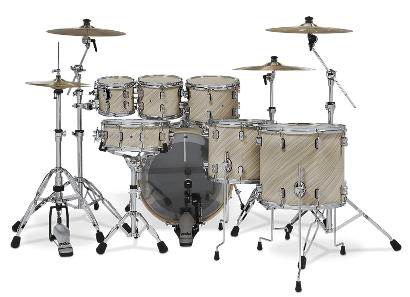 PDP PDCM2217TI Concept Maple 7-Piece Shell Pack Finish Ply (Twisted Ivory)