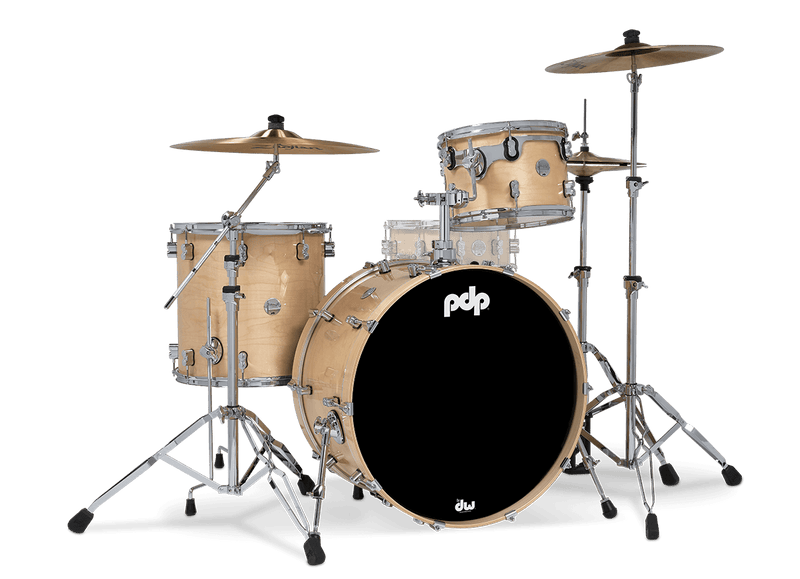 PDP PDCM24RKNA Concept Maple 3-Piece Rock Shell Pack Lacquer Finish (Natural Lacquer)
