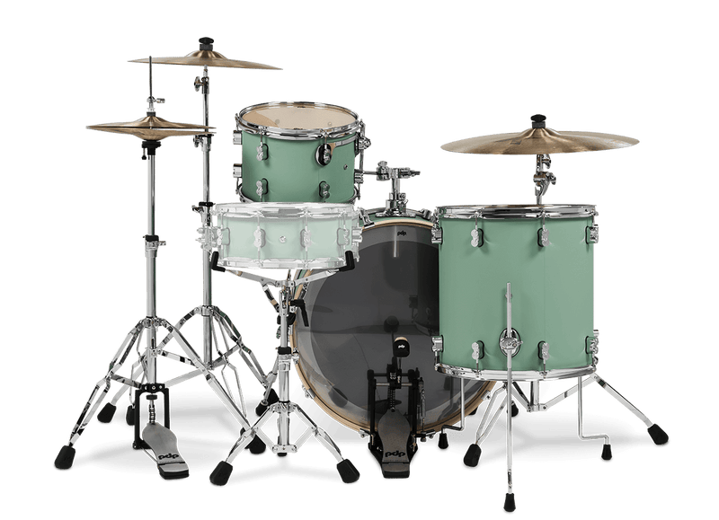 PDP PDCM24RKSF Concept Maple 3-Piece Rock Shell Pack Finish Ply (Satin Seafoam)