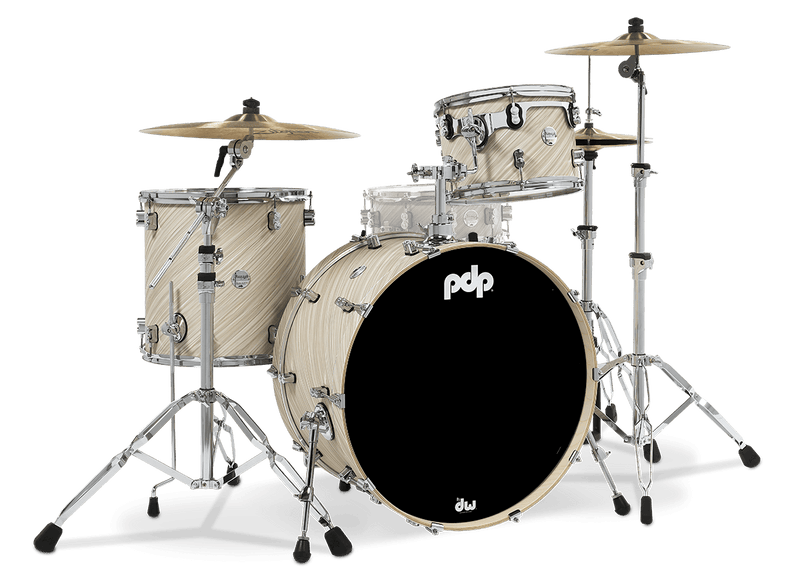 PDP PDCM24RKTI Concept Maple 3-Piece Rock Shell Pack Finish Ply (Twisted Ivory)