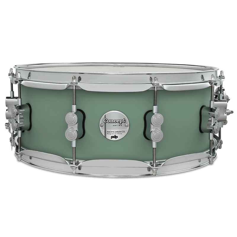 PDP PDCM5514SSSF Concept Maple Finish Ply Snare Drum (Satin Seafoam) - 5.5" x 14"