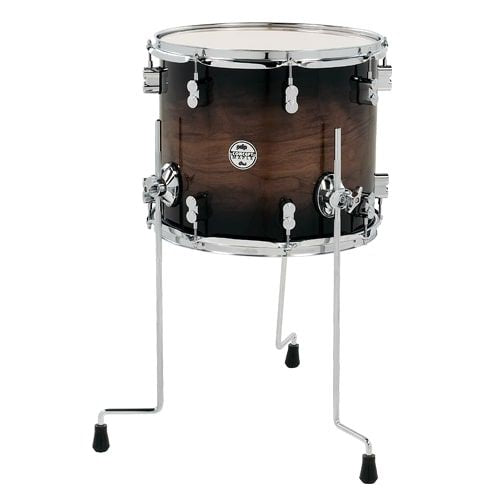 PDP PDCMX1214TTWC Concept Series Maple Exotic Floor Tom (Walnut to Charcoal Burst) - 12" x 14"