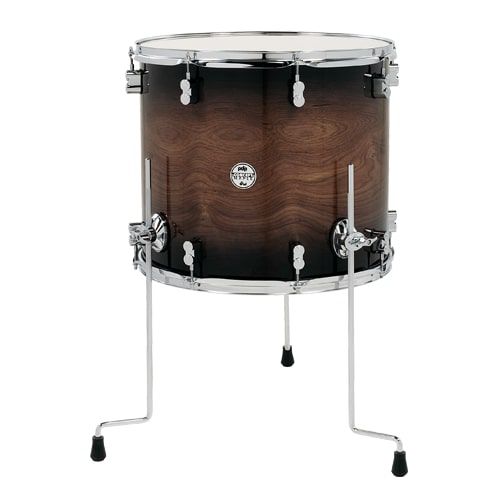 PDP PDCMX1618TTWC Concept Series Maple Exotic Floor Tom (Walnut to Charcoal Burst) - 16" x 18"