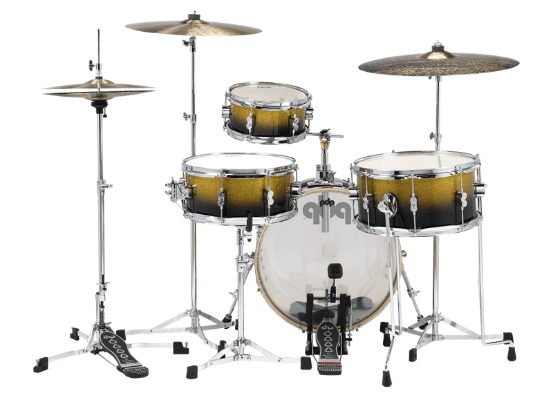 PDP PDDJ1804YBPK Daru Jones New Yorker 4-Piece Shell Pack (Yellow to Black Sparkle Lacquer)